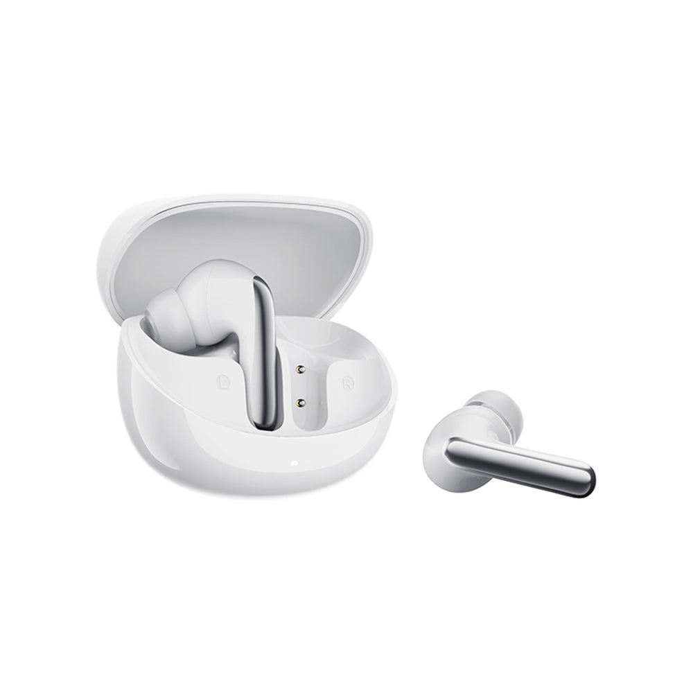 QCY Melobuds N60 Wireless In-Ear Headphones with LDAC and ANC Noise Cancellation - White