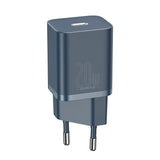 Baseus Super Si Quick Charger 1C 20W med USB-C-kabel til Lightning 1m (blå)
