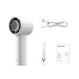 Jisulife håndholdt ventilator 10 4000mAh bærbar USB-ventilator - grå