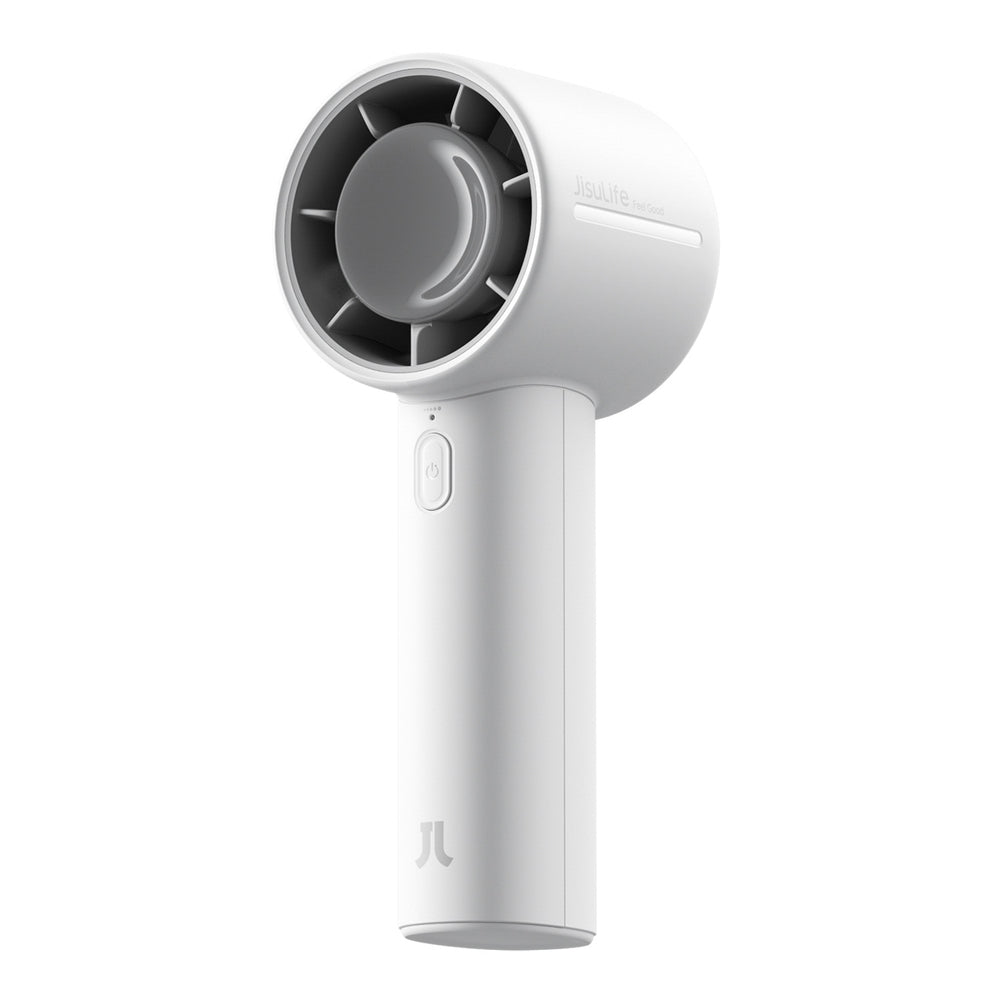 Jisulife håndholdt ventilator 10 4000mAh bærbar USB-ventilator - grå