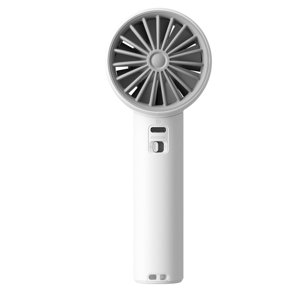 Jisulife håndholdt ventilator 10 4000mAh bærbar USB-ventilator - grå