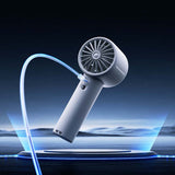 Jisulife håndholdt ventilator 10S 5000mAh bærbar USB-ventilator - grå