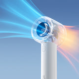 Jisulife håndholdt ventilator 10S 5000mAh bærbar USB-ventilator - grå