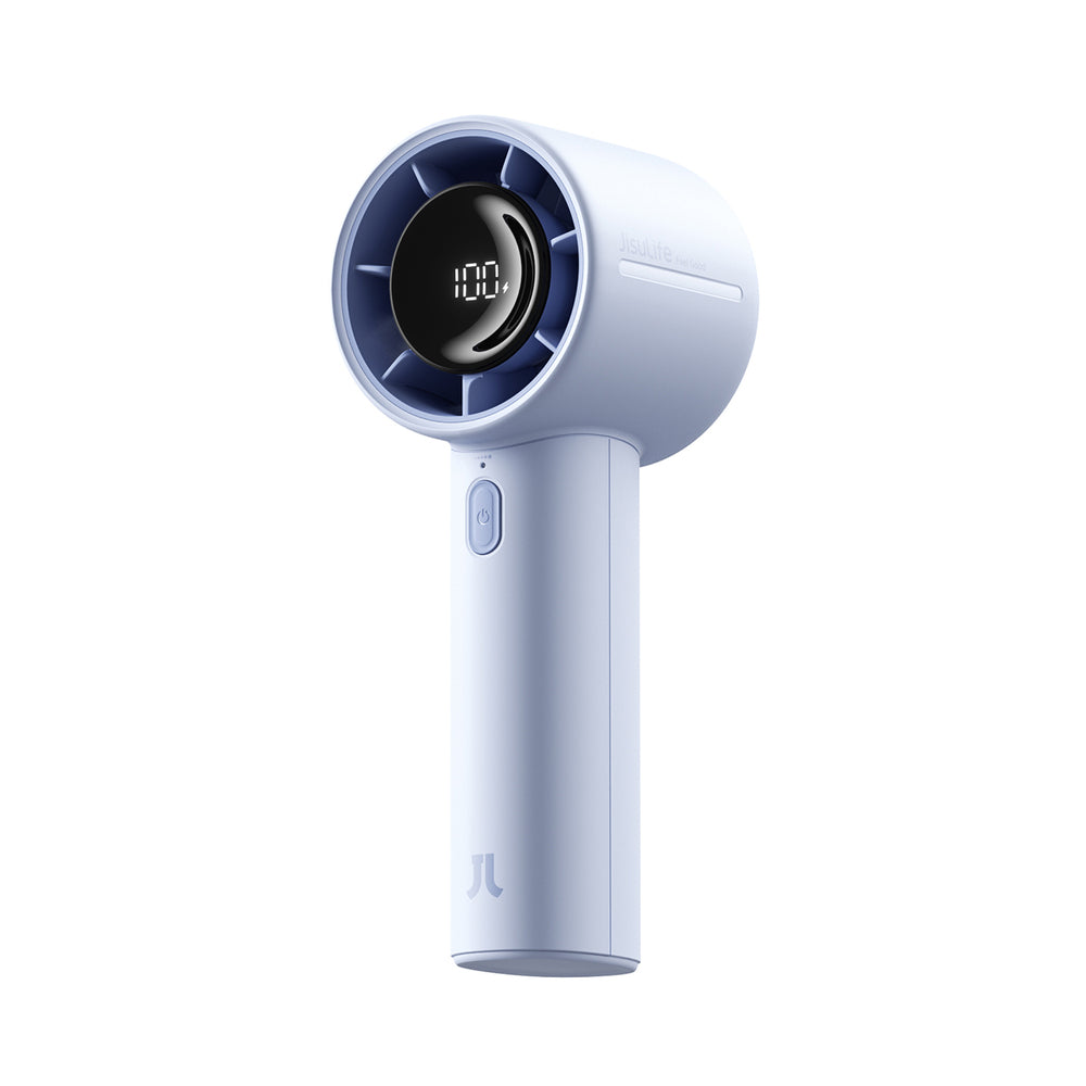 Jisulife håndholdt ventilator 10S 5000mAh bærbar USB-ventilator - blå