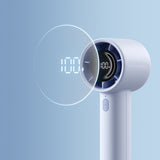 Jisulife håndholdt ventilator 10S 5000mAh bærbar USB-ventilator - blå