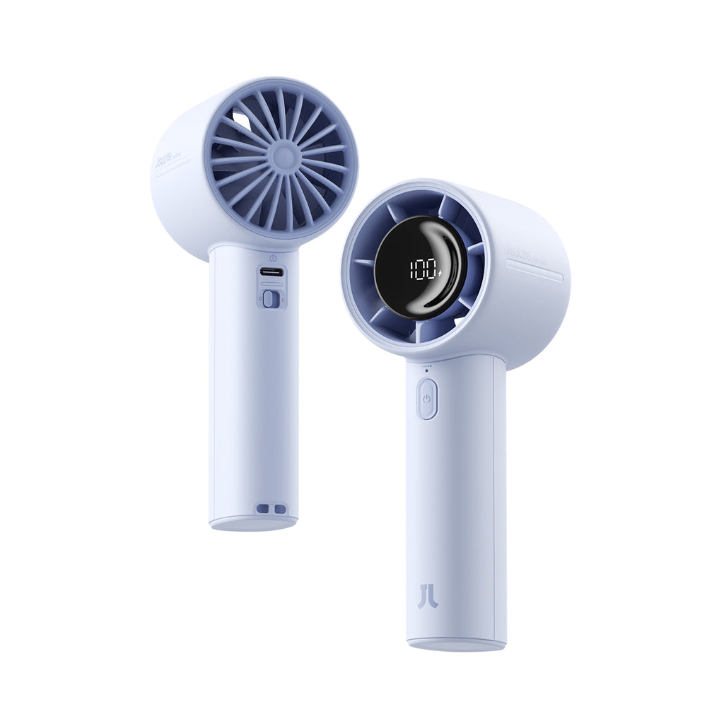 Jisulife håndholdt ventilator 10S 5000mAh bærbar USB-ventilator - blå
