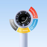 Jisulife håndholdt ventilator 10S 5000mAh bærbar USB-ventilator - blå
