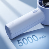 Jisulife håndholdt ventilator 10S 5000mAh bærbar USB-ventilator - blå