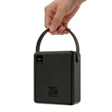 Wozinsky W8-B 100000mAh 30W Powerbank 2xUSB-A og 2xUSB-C med lommelygte - sort