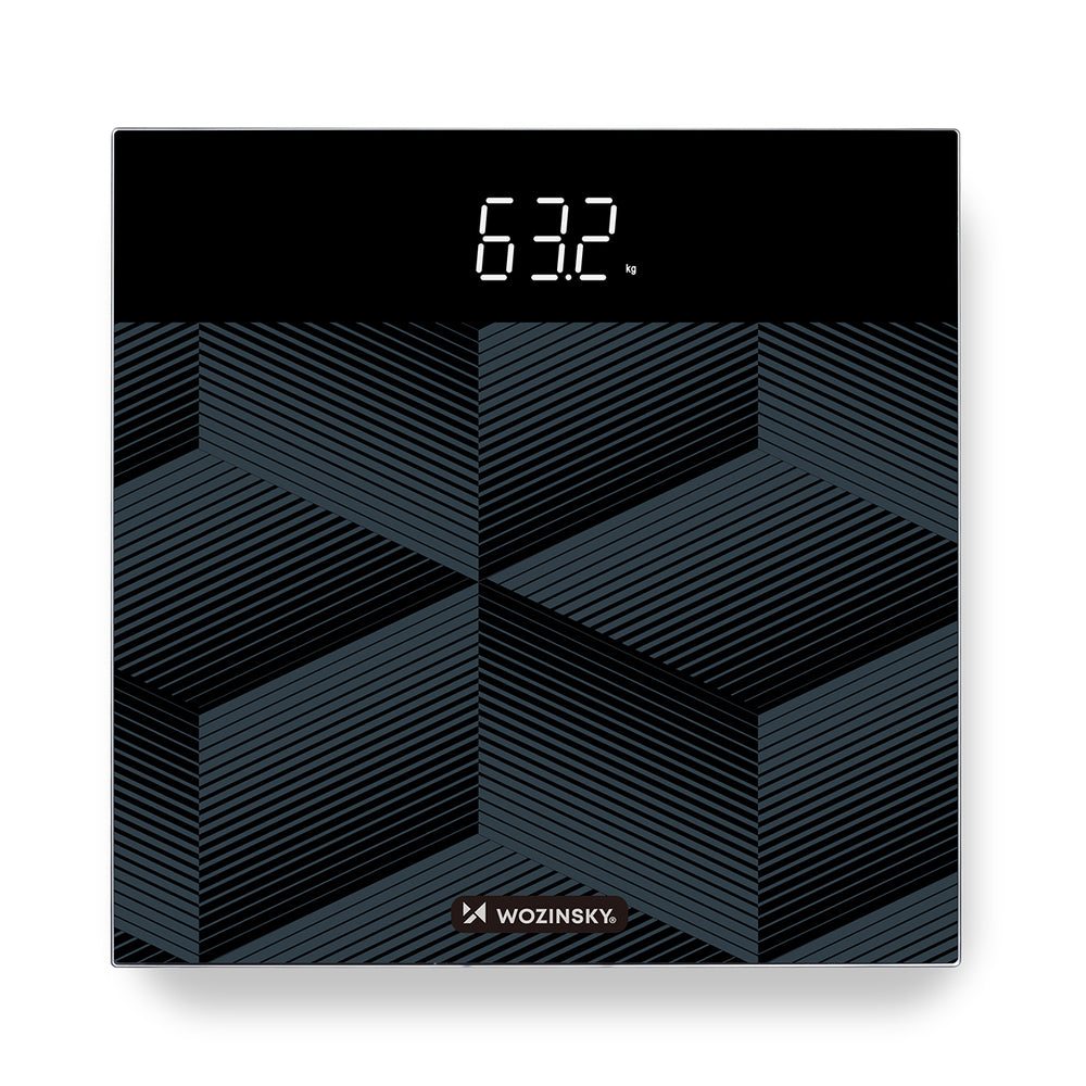 Wozinsky WAL-180 Bathroom Scale up to 180 kg Accurate - Black