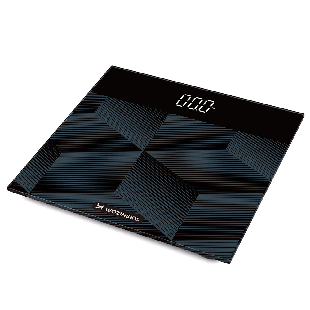 Wozinsky WAL-180 Bathroom Scale up to 180 kg Accurate - Black