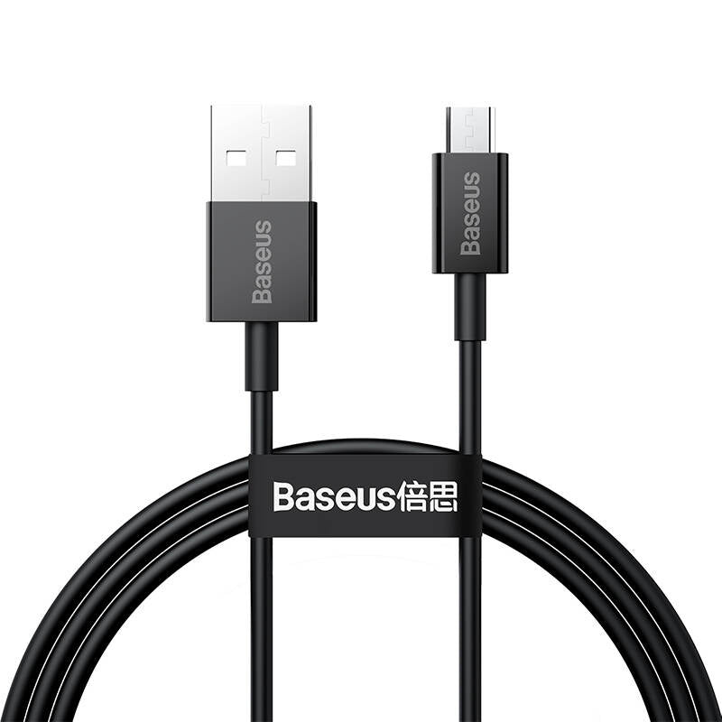 Baseus Superior-serien Kabel USB til micro USB, 2A, 1m (sort)