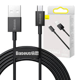 Baseus Superior-serien Kabel USB til micro USB, 2A, 2m (sort)