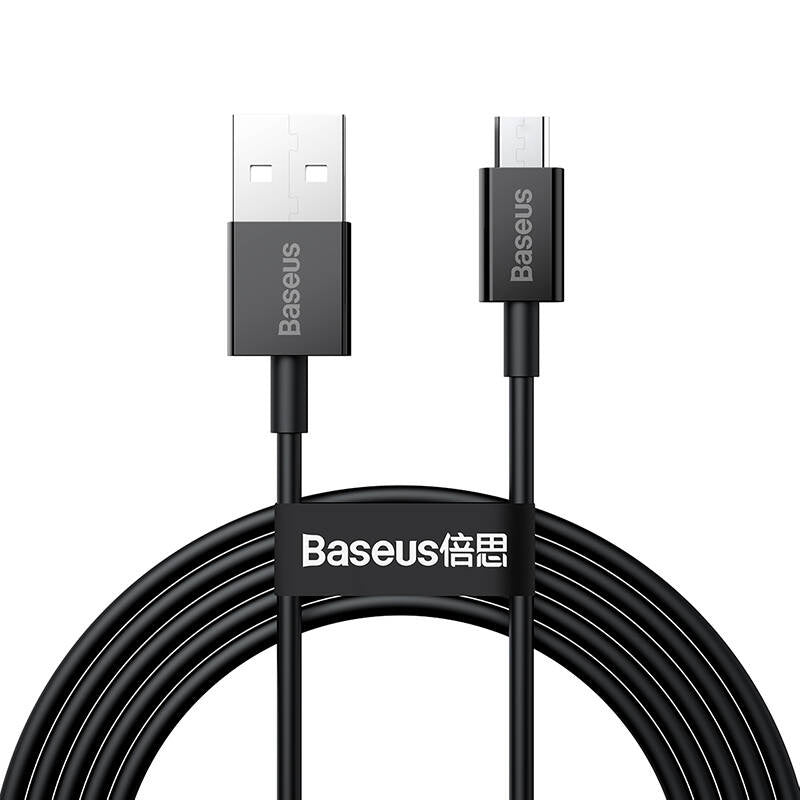 Baseus Superior-serien Kabel USB til micro USB, 2A, 2m (sort)