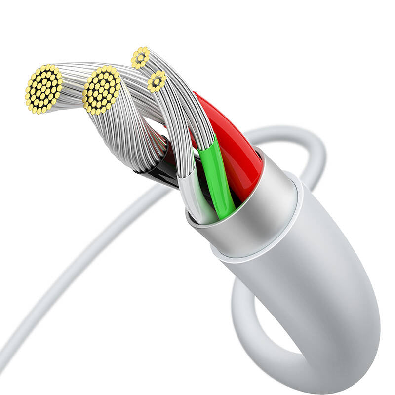 Baseus Superior-serien Kabel USB til micro USB, 2A, 1m (hvid)