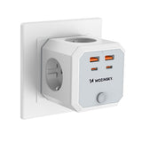 Wozinsky WKZ-4B Power Cube 4x AC 2x USB-A 2x USB-C PD 20 W 4000 W - White
