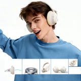 Baseus Bass BH1 NC Lite Wireless Over-Ear Headphones with ANC - White