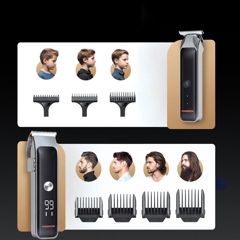 MAXGROOM ZC-F608 Hair Clipper with Trimmer - Black