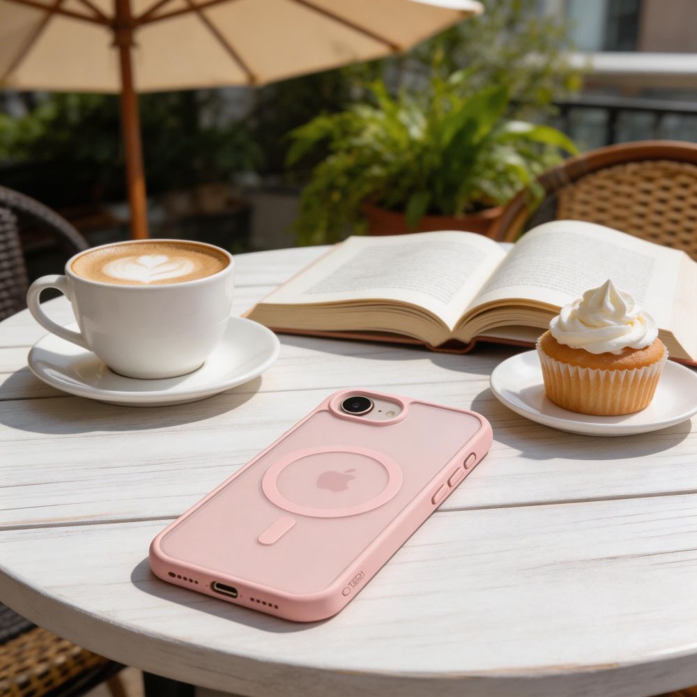 Tech-Protect BasicMag MagSafe Case til iPhone 16e / 17e - Matte Pink