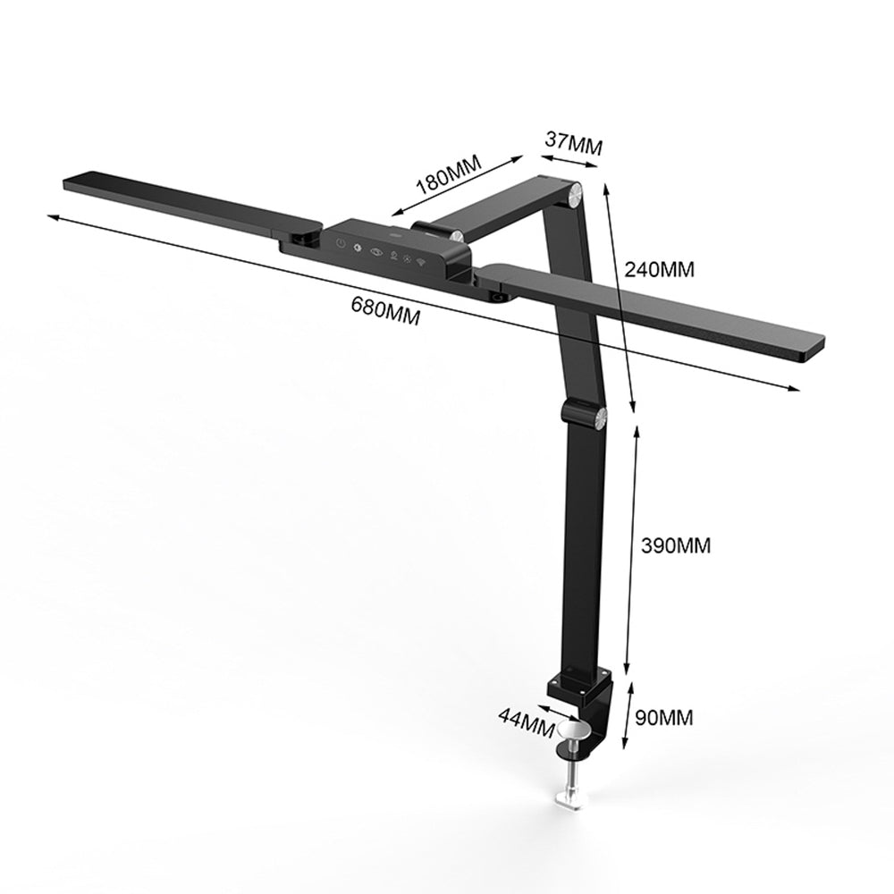 Wozinsky WLM-800 desk lamp above the monitor with remote control - black