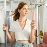 Jisulife Handheld Fan Life8 Plus Portable USB Fan with Power Bank Function 4500mAh and Flashlight - Pink