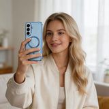 Tech-Protect MagFlex MagSafe Case til Samsung Galaxy S26 - gennemsigtig blå