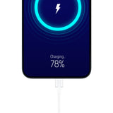 3mk Kabel 3in1 USB-A - mikro USB / Lightning / USB-C 1.2m 20V/2.4A 15W - hvid