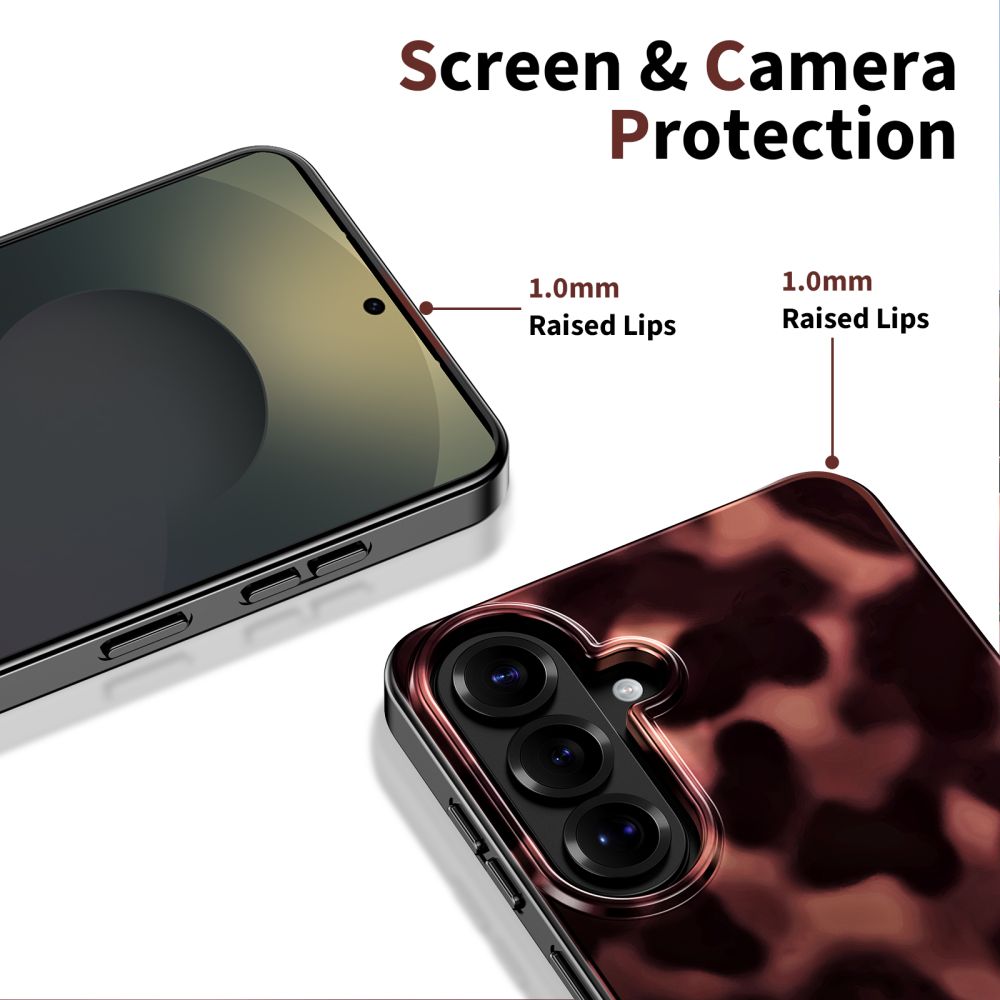 Tech-Protect Lamano MagSafe Case til Samsung Galaxy A36 / A37 5G - sort og brun
