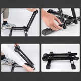 Wozinsky WSR-03 Folding Bike Stand for 20-29 Inch Bikes with Wheel Support - Black