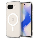 Spigen Ultra Hybrid Mag MagSafe Case til Google Pixel 10A - Klar og hvid