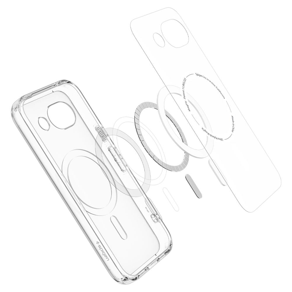 Spigen Ultra Hybrid Mag MagSafe Case til Google Pixel 10A - Klar og hvid