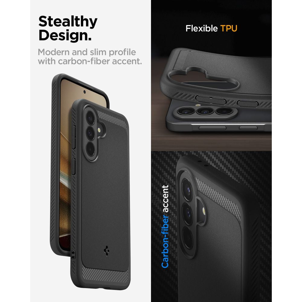 Spigen Rugged Armor Case til Samsung Galaxy A37 5G - sort