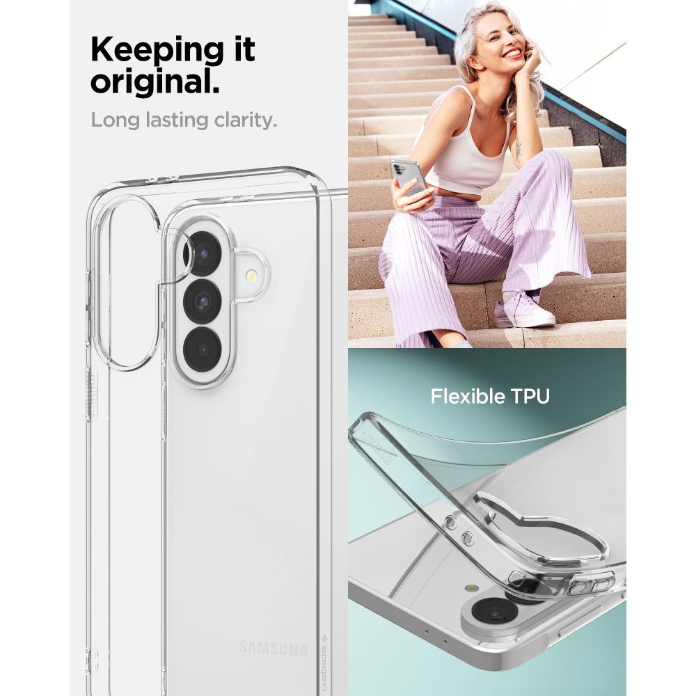 Spigen Liquid Crystal Case til Samsung Galaxy A37 5G - Gennemsigtig
