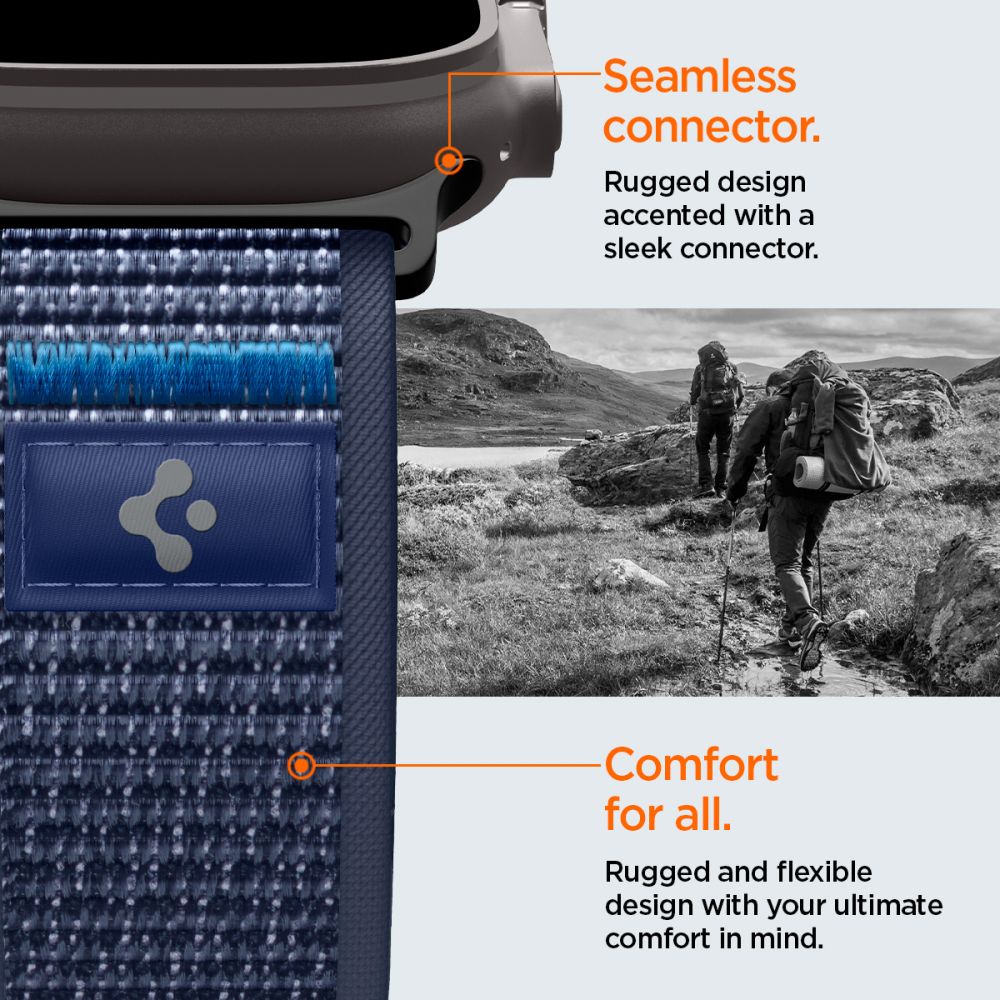 Spigen Athlex Air 2 rem til Apple Watch (44 / 45 / 46 / 49 mm) - Navy Blue