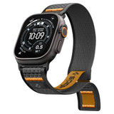 Spigen Athlex Air 2 rem til Apple Watch (44 / 45 / 46 / 49 mm) - sort og orange