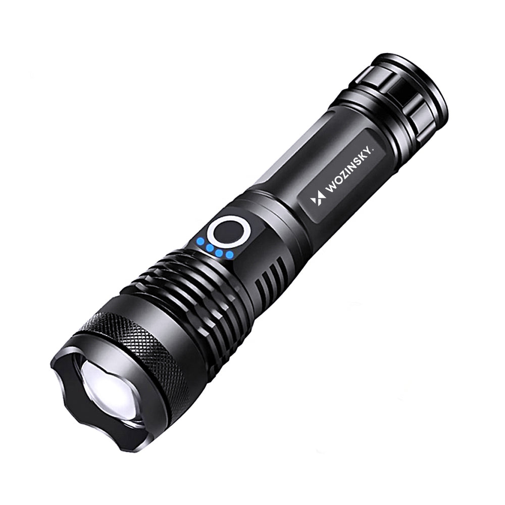 Wozinsky WLT-15W 15W 1500lm CREE IP65 Tactical Flashlight with Adjustable Beam - Black