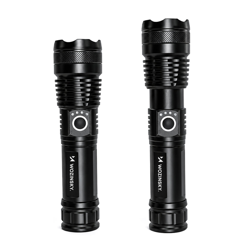Wozinsky WLT-15W 15W 1500lm CREE IP65 Tactical Flashlight with Adjustable Beam - Black