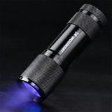 Wozinsky WLD-9L IP65 UV Flashlight for Trace Detection - Black
