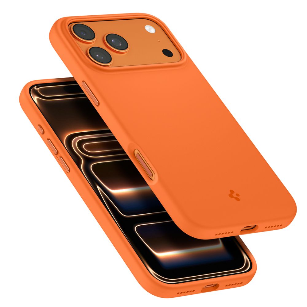 Spigen Silicone Fit Mag Case til iPhone 17 Pro - Orange