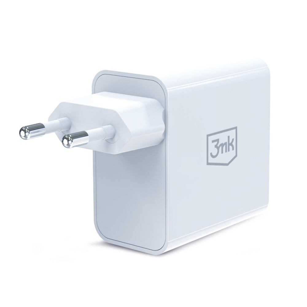 3mk FlowPower 45W 1A1C PD3.0 QC4+ Wall Charger - White