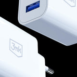 3mk FlowPower 10W 2.4A 2A Wall Charger - White