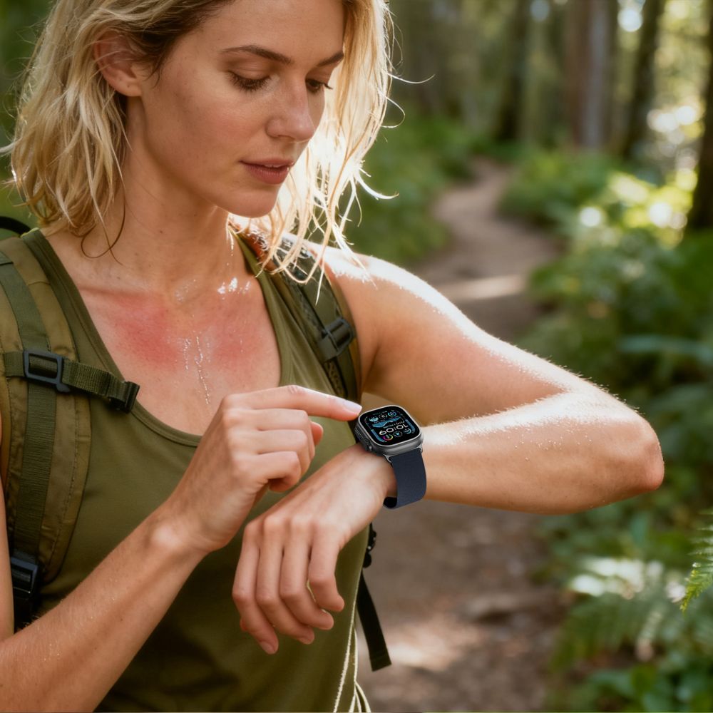 Tech-Protect Nylon Pro Strap til Apple Watch (44 / 45 / 46 / 49 mm) - Navy Blue