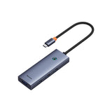 Baseus UltraJoy Series 5in1 USB-C HDMI 4K 4x USB-A 3.0 USB-hub - grå