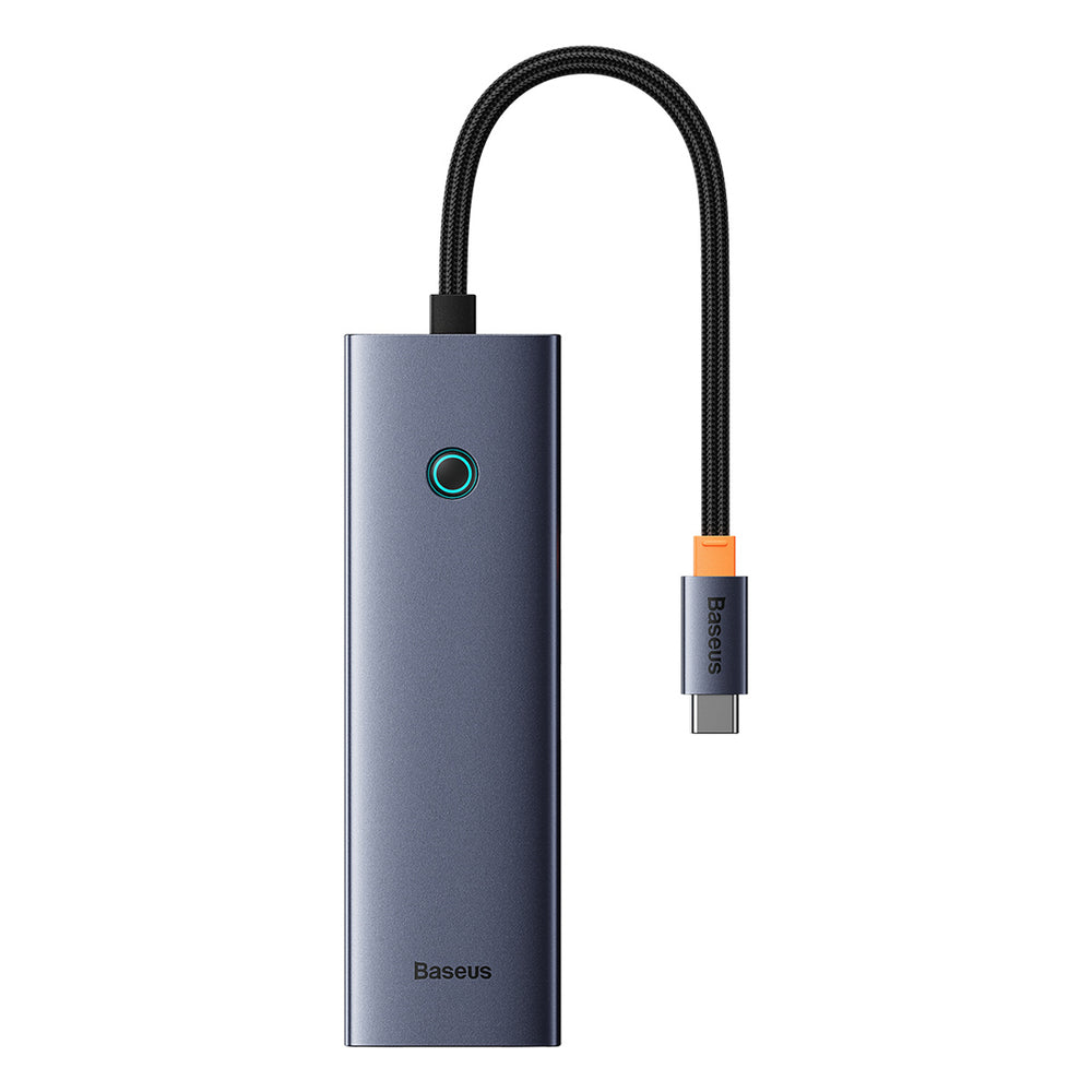 Baseus UltraJoy Series 5in1 USB-C HDMI 4K 4x USB-A 3.0 USB-hub - grå