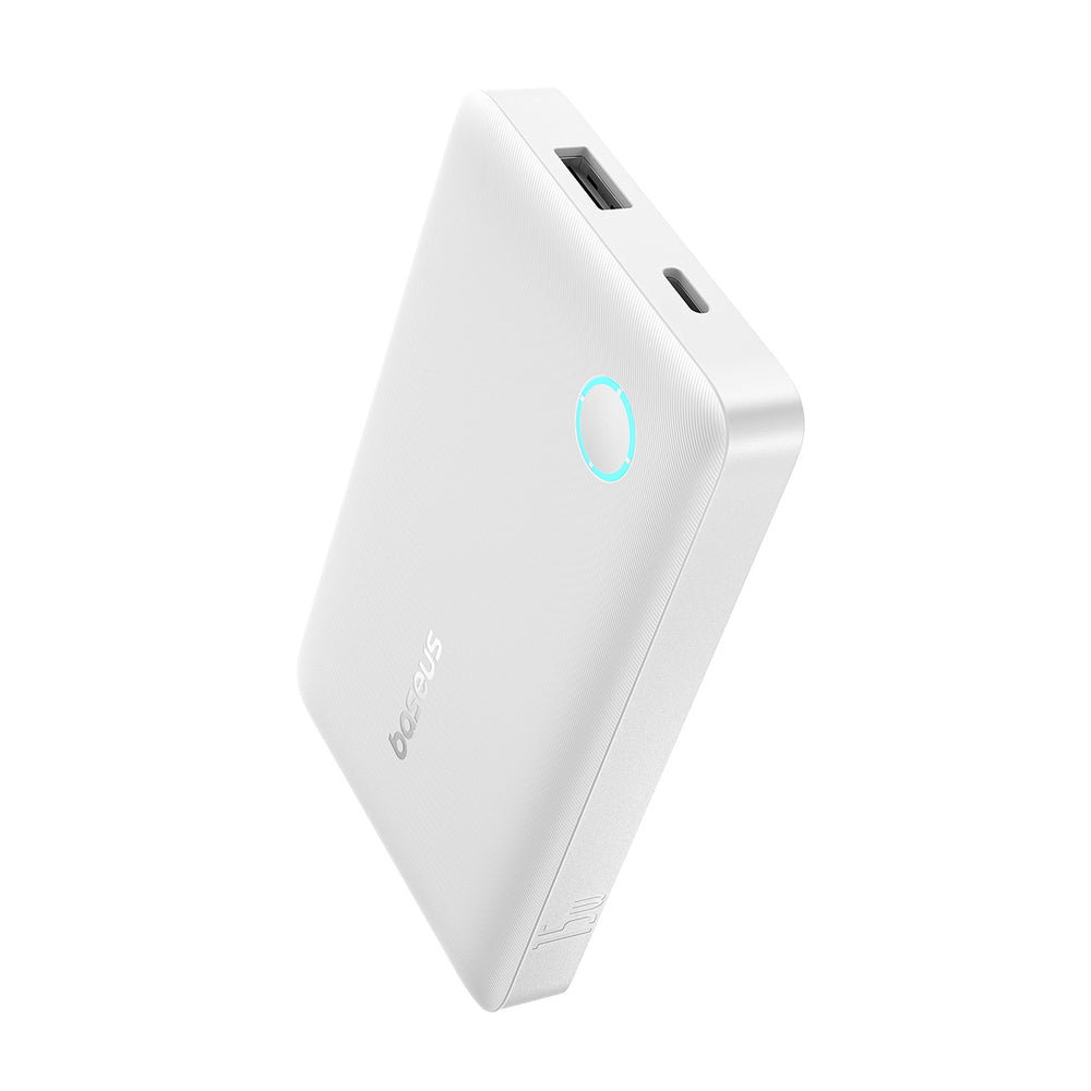 Baseus EnerFill FP11 10000mAh 15W Power Bank with White USB-C Cable 20V/3A 30cm - White