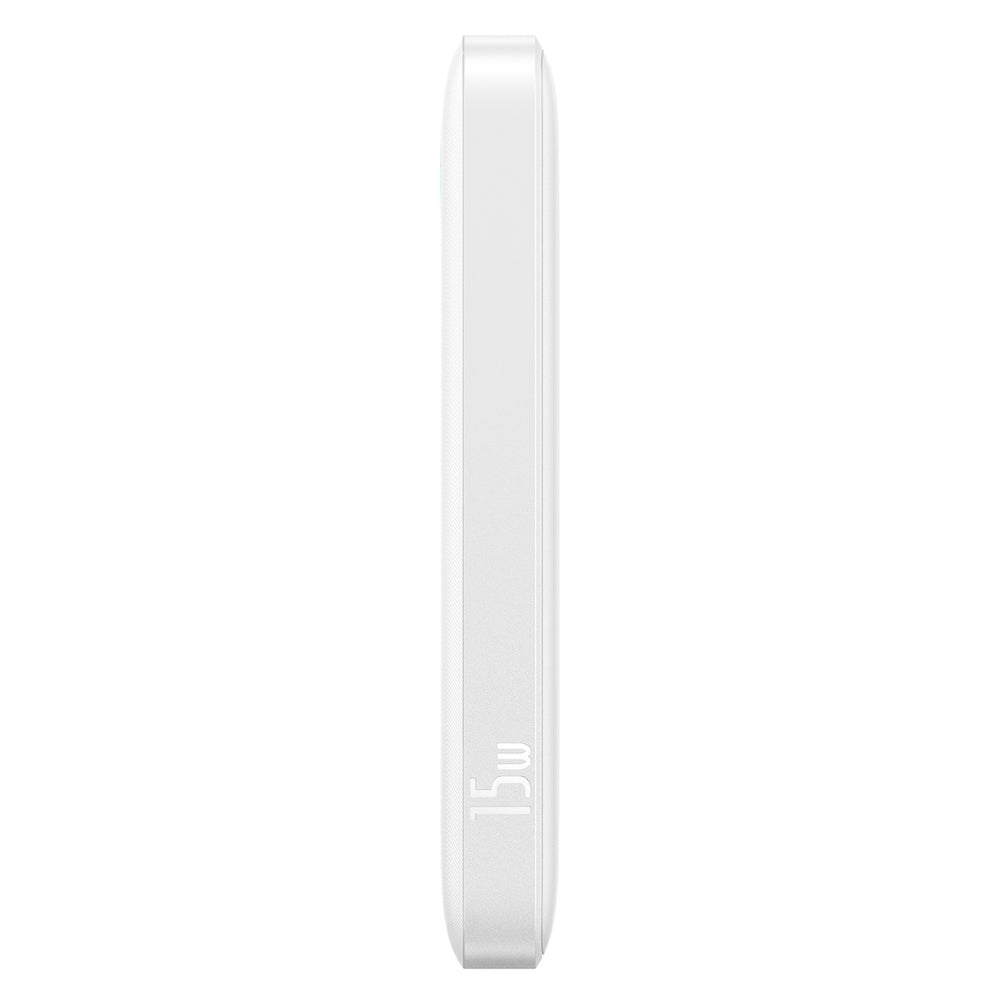 Baseus EnerFill FP11 10000mAh 15W Power Bank with White USB-C Cable 20V/3A 30cm - White