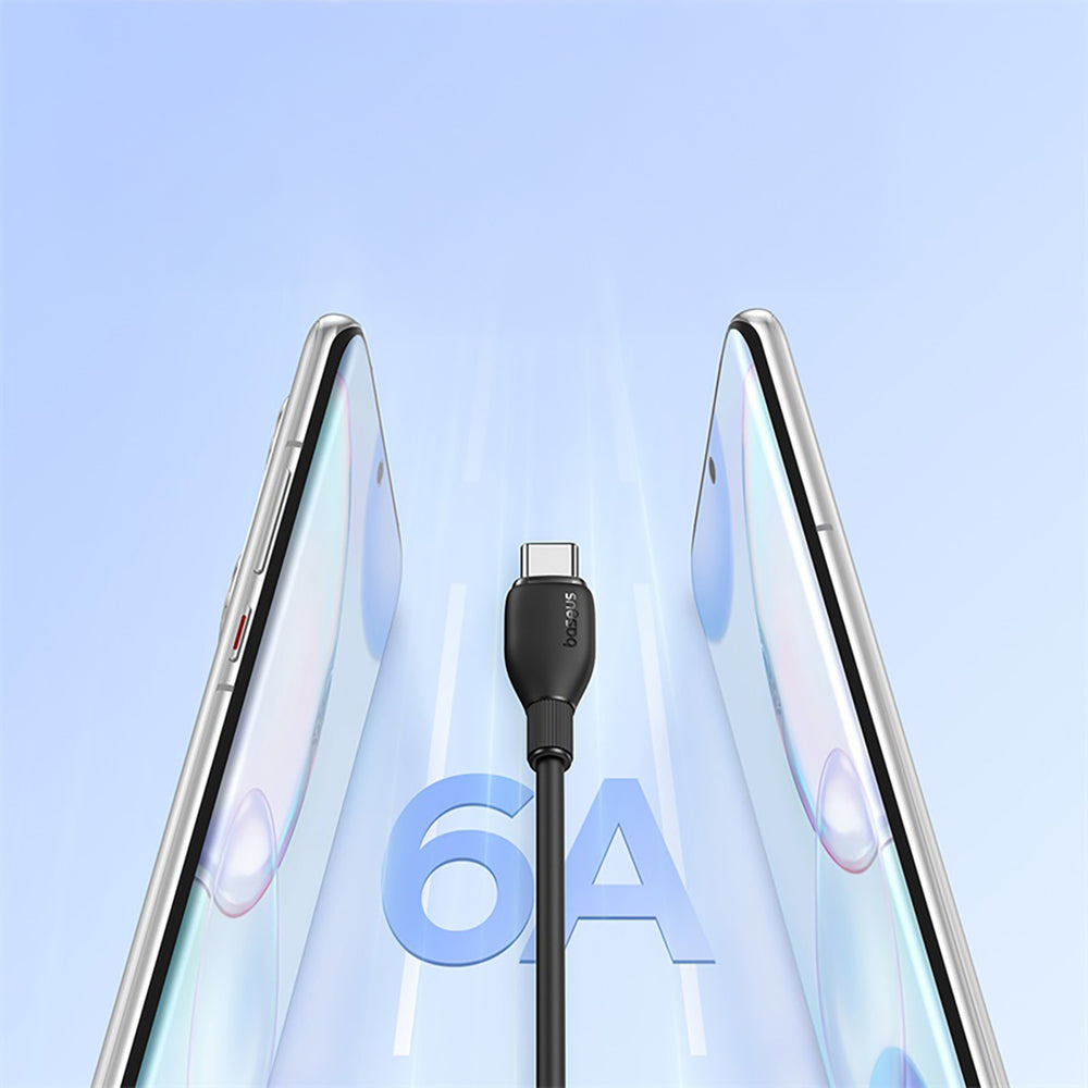 Baseus Pudding 100W USB-A - USB-C Cable 1.2m - Black