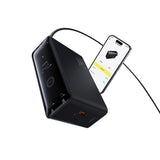 Baseus Digital GaN 3xUSB-C 1xUSB-A 240W Wall Charger with Power Cable - Black