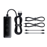 Baseus Digital GaN 3xUSB-C 1xUSB-A 240W Wall Charger with Power Cable - Black