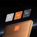 Baseus Blade2 12000mAh 65W Powerbank with Digital Display (with Baseus Mini White Series USB-C - USB-C 100W (20V/5A) 50cm White Cable) - Orange
